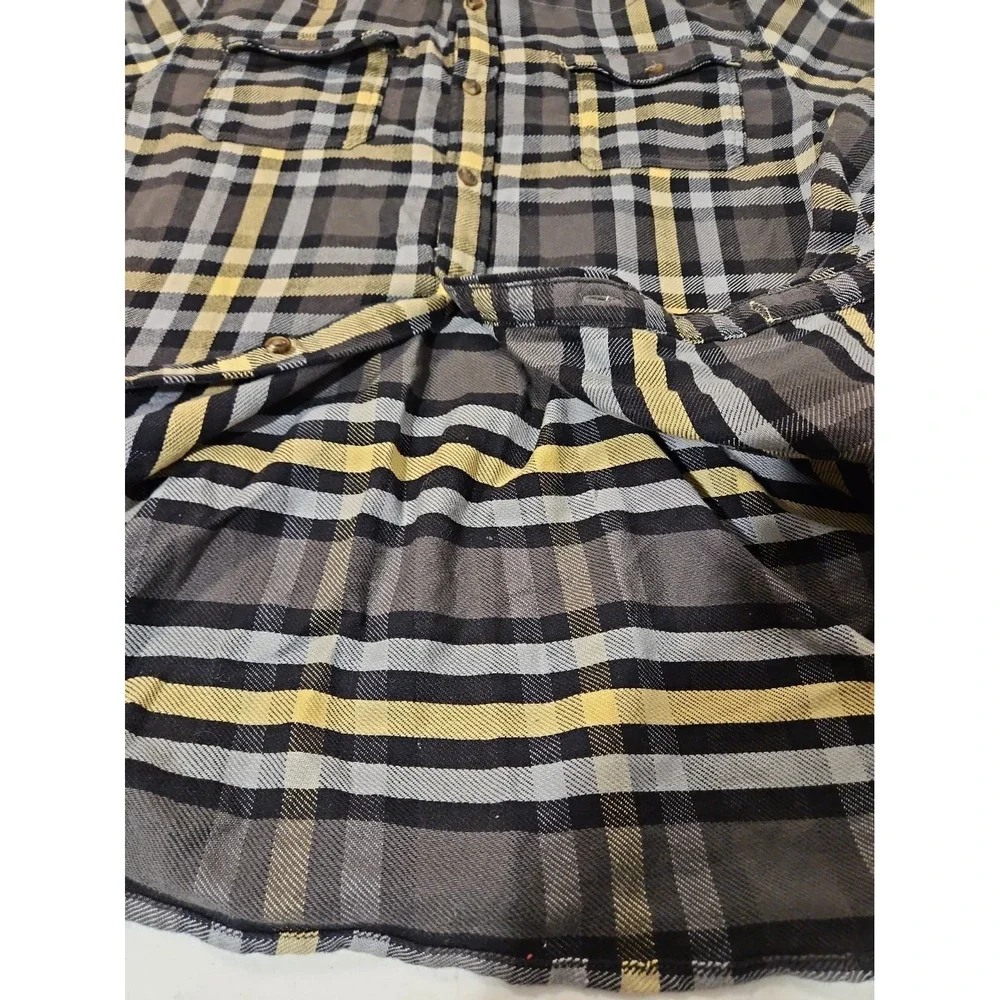 The North Face Plaid Flannel Shirt Mens XL Multicolor Button Up Long Sleeve(1904